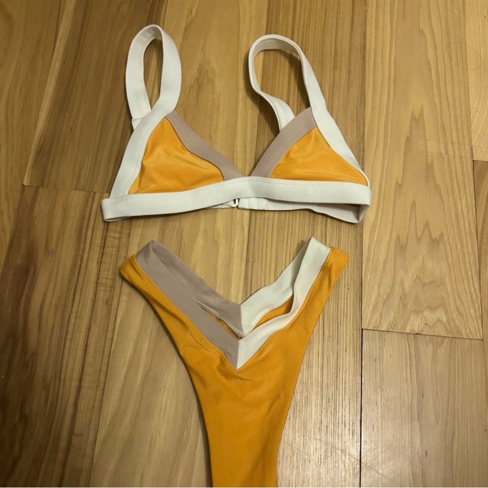 ONEONE Swim Orange and Cream Bikini Set